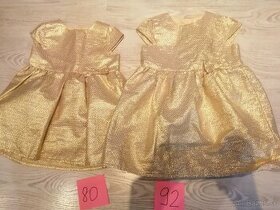 Zlaté šaty veľ. 80 a 92