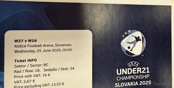 EURO U21 Košice - semifinále 25.6.