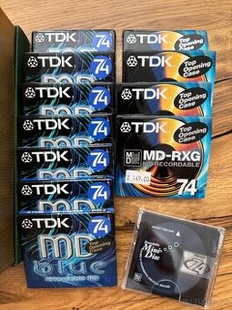 mini-disc médiá 74 a 80 minútové