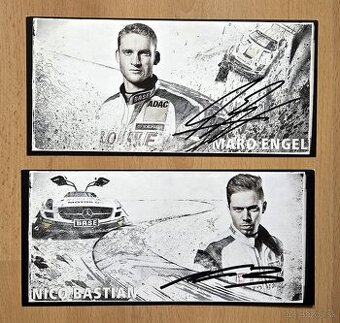Engel a Bastian Rowe Racing Mercedes GT autogramy