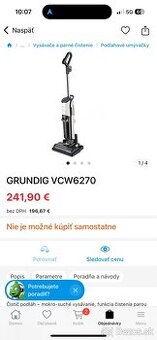 GRUNDIG VCW6270 podlahová umývačka