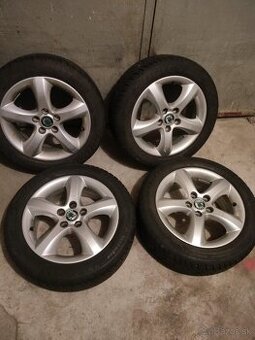 4ks alu disky orig. Škoda 5x100 r15 pneu 195/50 r15 7mm