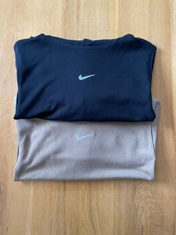 Nike mikina unisex hnedá a čierna, detské M