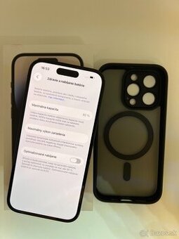 IPHONE 14 PRO SPACE BLACK 256GB ZÁRUKA - VEĽMI DOBRÝ STAV