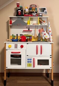 Detská kuchynka s príslušenstvom + navyše Burgershop