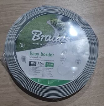 Predám plastové záhradné obrubníky Bradas biele 2x 10m