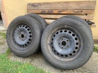 Plechové disky 15”, 5x112, 6Jx15 H2 ET47, pneu 195/65 R15 - 1