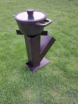 záhradný gril, rocket stove, raketova pec