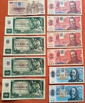 KOLKOVANÉ ČSFR BANKOVKY (SK-Kolok