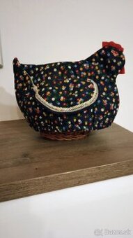 Dekorácia modrá sliepka