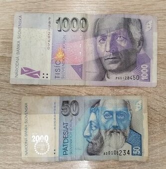 Predám bankovky - Slovenské koruny