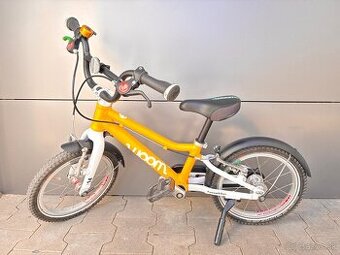 Detský bicykel 14, woom 2, žltý