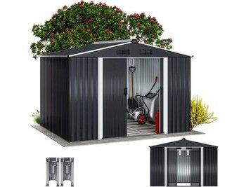 Plechový záhradný domček 260x205x180 cm antracit