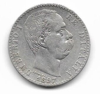 Taliansko, 2 Lira 1897 Umberto I.