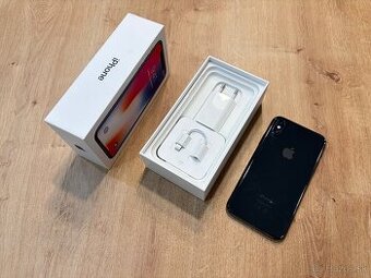 Apple IPhone X 10 - 64GB, space grey - komplet s krabicou