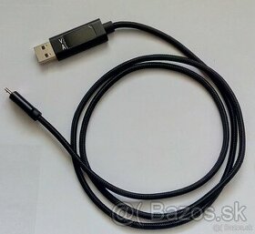 Predám Nylonový pletený USB kábel pre mobil + redukcia