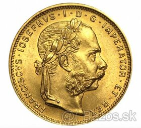Zlatá minca (mince) 8 zlatník František Jozef I. r. 1892