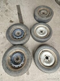 5x pneu na diskoch 4x108 R14 - 1