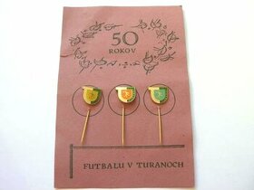Odznaky - 50 rokov futbalu v Turanoch