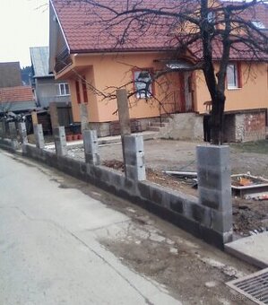 Murárske prace a prace záhradnícke prace