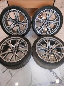 4ks orig. Alu disky Audi 5x112 r22 pneu 7mm 285/35 r22