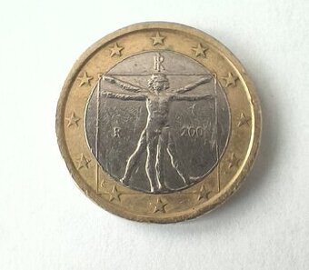 1€ minca Da Vinci rok 200x
