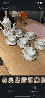 Luxusný nemecký porcelánový kávový servis Schumann Arzberg B