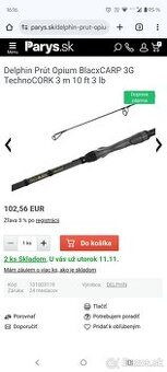 Delphin Opium BlacxCARP 3G TechnoCORK + Okuma 8K + Puzdro