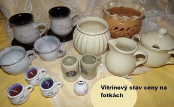 MIX KERAMIKA, HRNČEKY, ŠÁLKY, KANVIČKA, SVIETNIKY