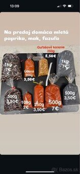 Predaj mletej papriky