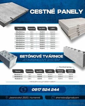 Betónové panely a lego kocky