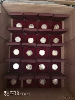 Komplet Sada Slovensko 2€ unc v krabičkach