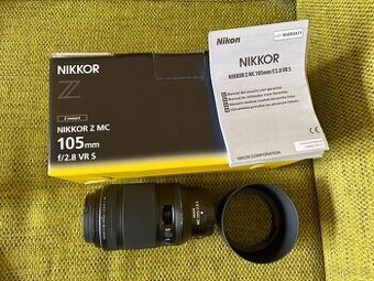 Nikkor Z MC 105mm f/2.8 VR S - UV filter od kúpy