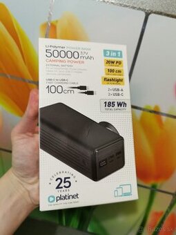 Nabijacia externa powerbanka 50 000mAh