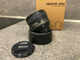Vysokosvetelný portrétny objektív Nikon 50mm f/1.8