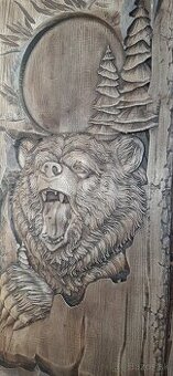 Drevený obraz Poľovnicke motivy 37×67,4 -cmhrubka