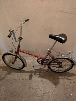 Retro skladací bicykel