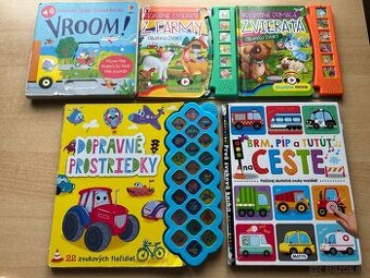 Rôzne knižky aj zvukove, ceny sú symbolické
