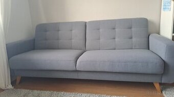 Rozkladacia pohovka svetlosivá