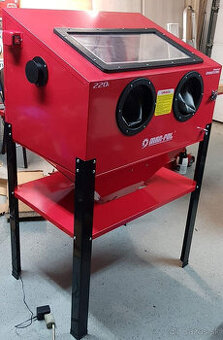 Pieskovacia kabína – 220L, uzavretý systém, 890 × 560 × 1380 - 1