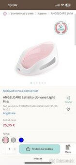ANGELCARE Lehátko do vane Light Pink