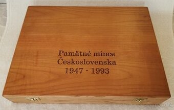 Predám drevenú kazetu na mince Československa 1947 – 1993