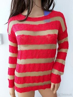 Dámsky červený pulóver S/M