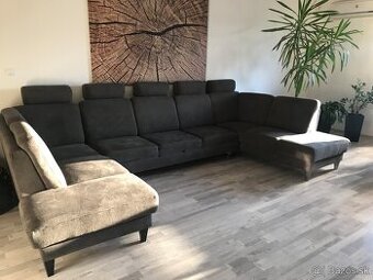 Velka rozkladacia sedacka U-siva