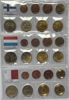 Sady eurominci 1 cent - 2 euro v UNC kvalite