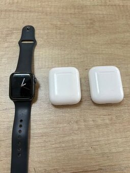 Nefunkčné Apple Watch 5 40mm a 2x nefunkčné Airpods