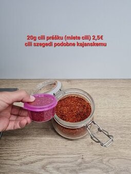 Čili prasok /mleté čili posledne 2ks