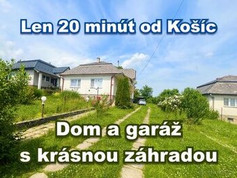 Rodinný dom s veľkým pozemkom - 20 min. od Košíc