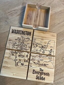 Nové bambusové podložky pod poháre