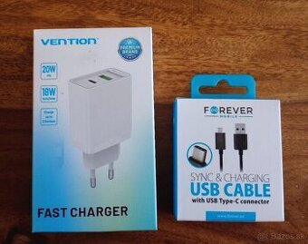 Rýchlonabíjačka USB/USB-C 20W